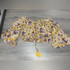 New Look Yellow Floral Blouse and pants set